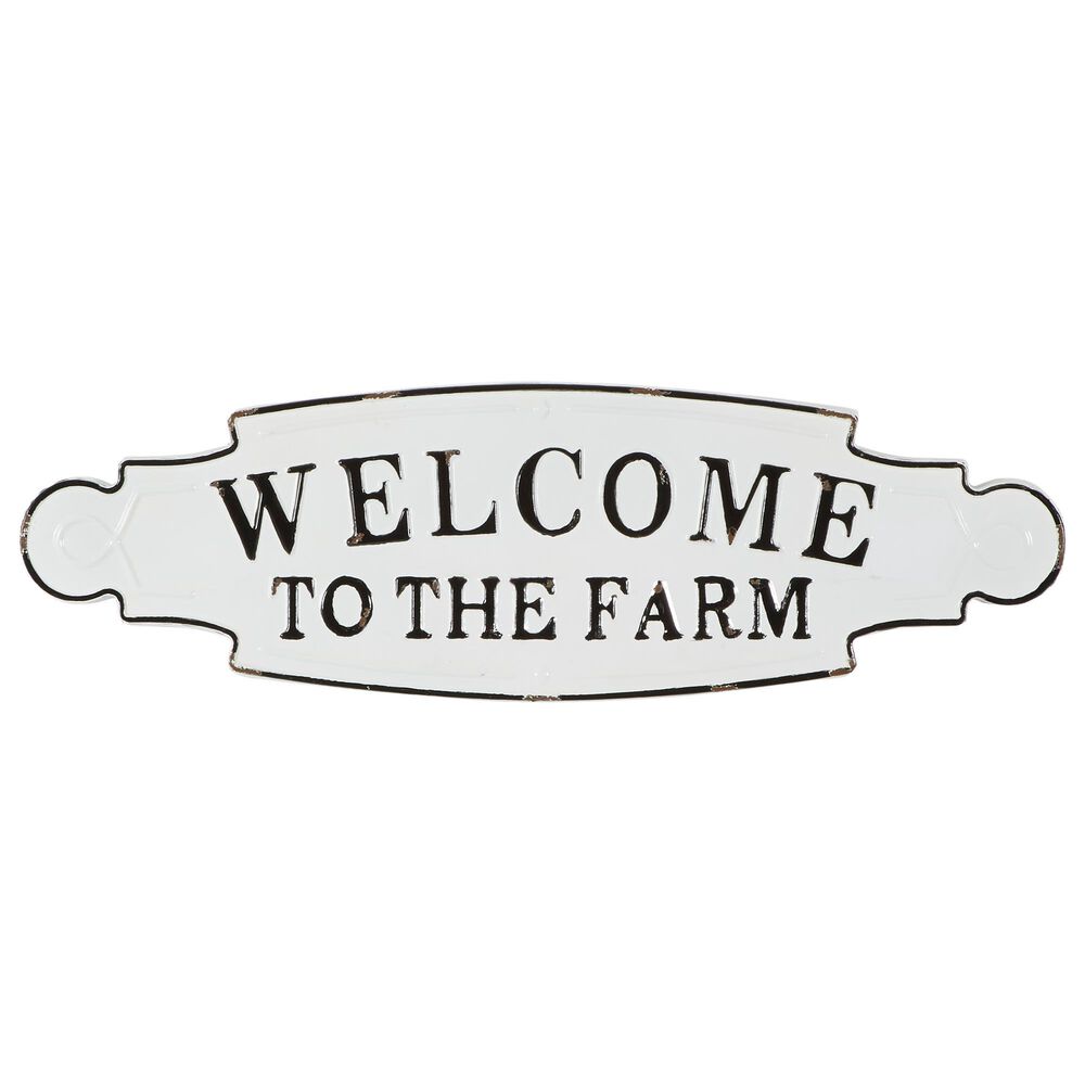 Maple and Jade "Welcome to the Farm" Sign in Black, , large