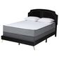 Baxton Studio Oxley Queen Panel Upholstered Bed in Gold, , large