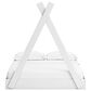 Ashley Hallityn Full Tent Bed in Matte White, , large