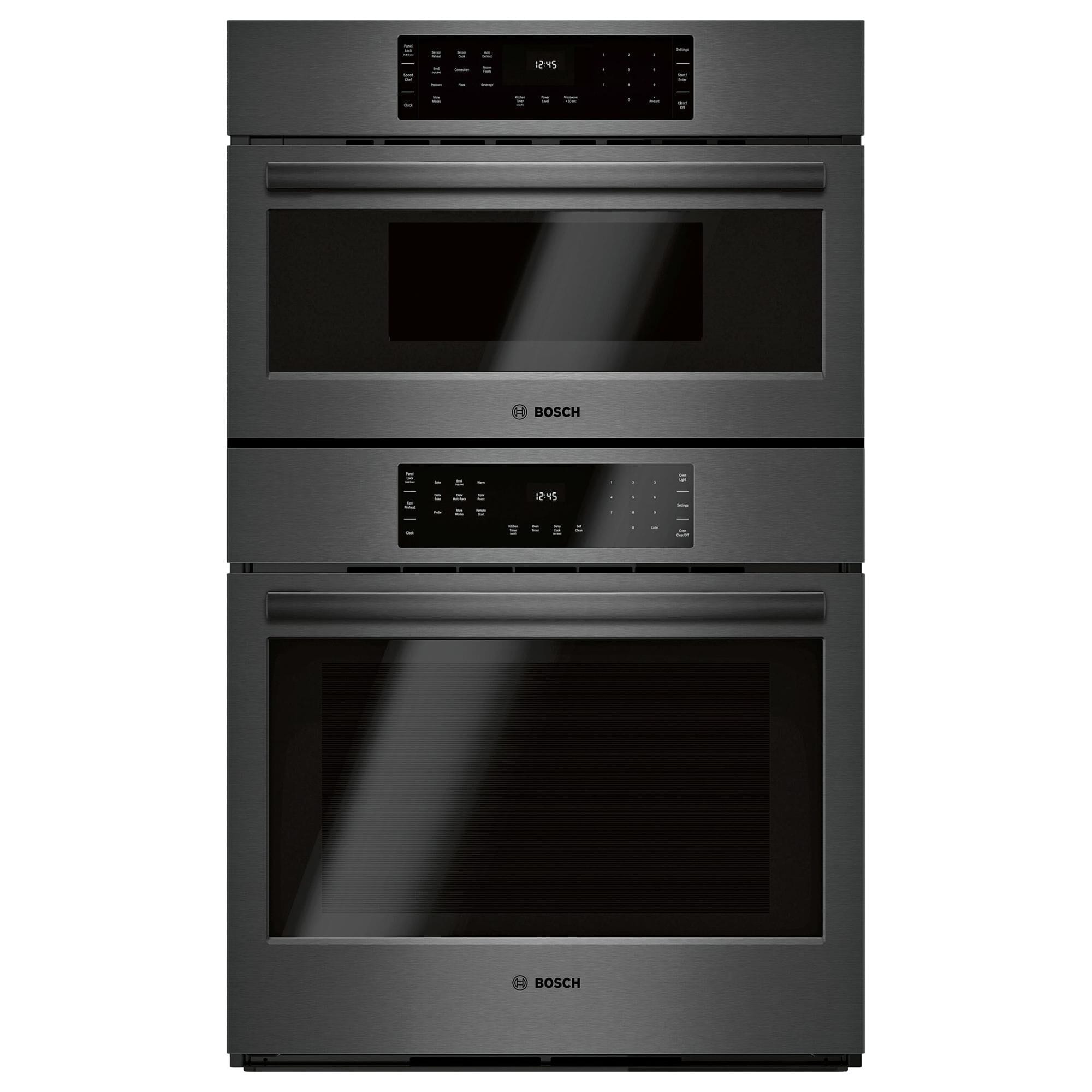 Bosch black stainless microwave top