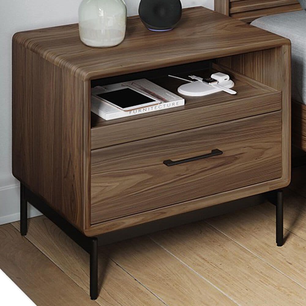BDI LINQ 28&quot; Nightstand in Natural Walnut, , large