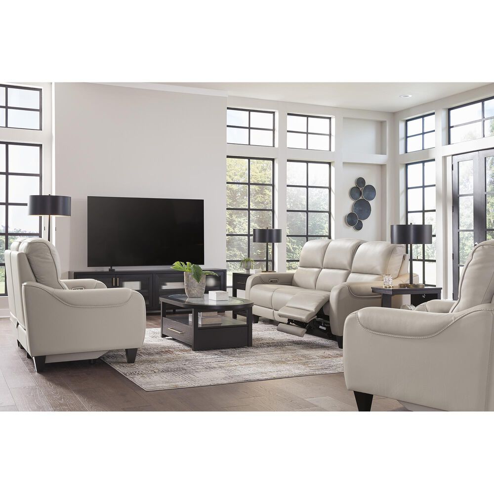 Ashley Mercomatic Power Reclining Sofa in Gray, , large