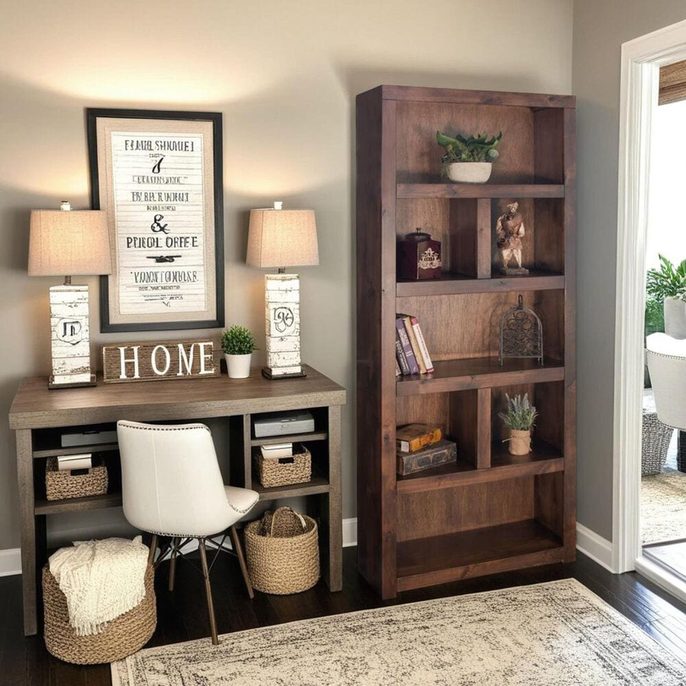Legends Home Sausalito 79" Bookcase in Whiskey, , large