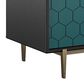 DHP Olivia 59.61" TV Stand in Black and Geometric Pattern, , large