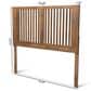 Baxton Studio Harena Full Slat Headboard in Ash Walnut, , large