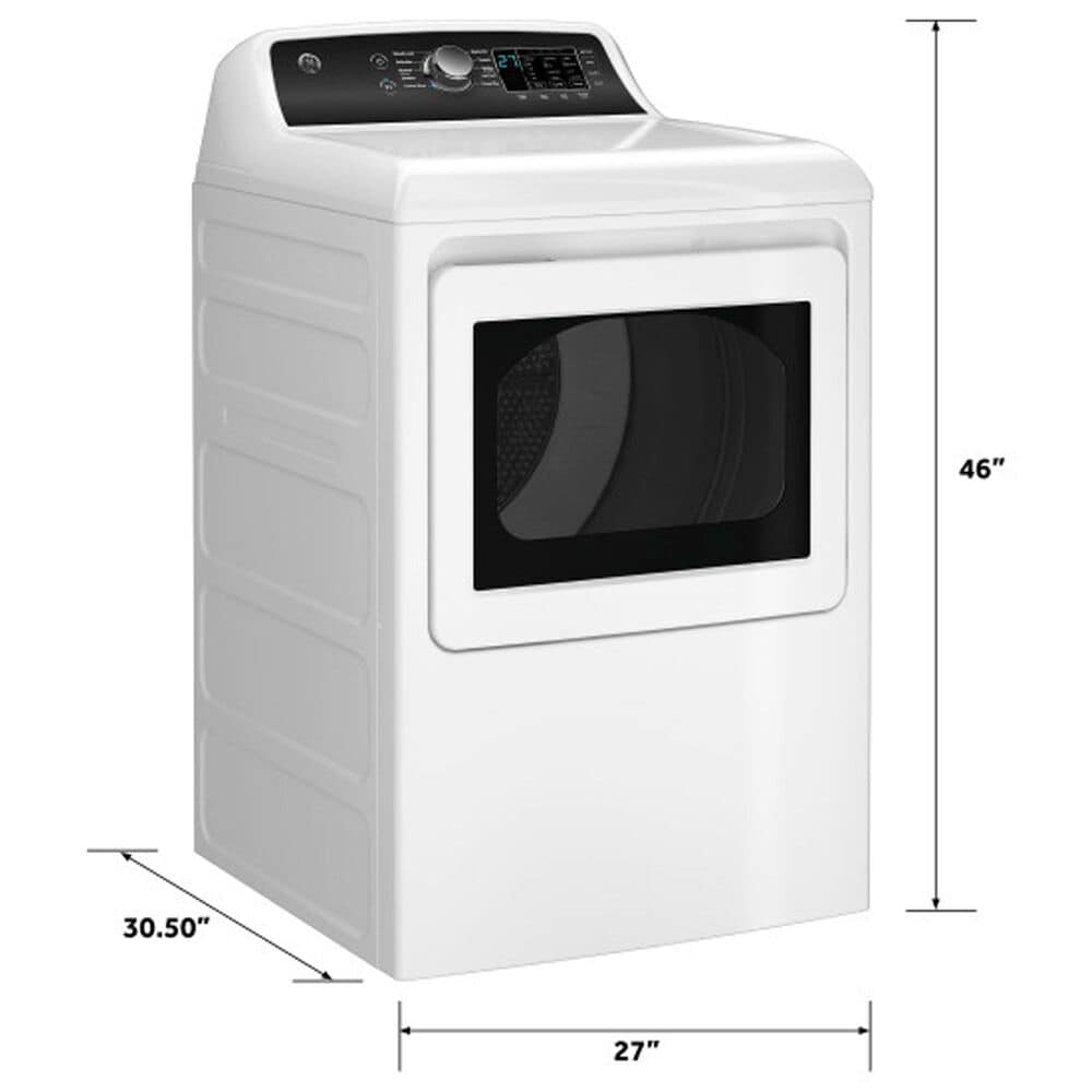 GE Appliances 7.4 Cu. Ft. Gas Dryer with Sensor Dry in Diamond Gray, , large