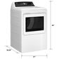 GE Appliances 7.4 Cu. Ft. Gas Dryer with Sensor Dry in Diamond Gray, , large