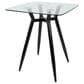Lumisource Clara Counter Height Table in Black and Clear - Table Only, , large
