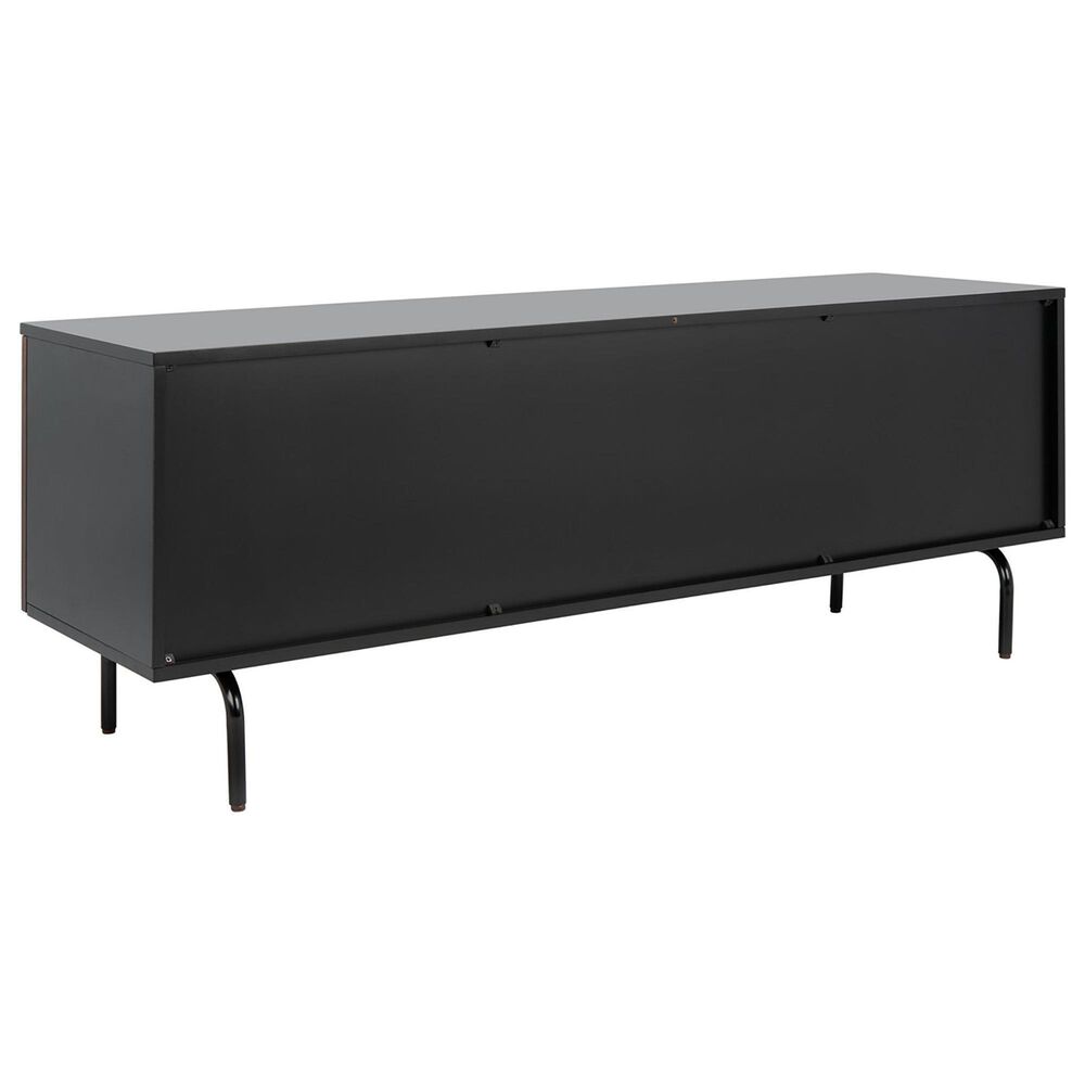Safavieh Genevieve 54&quot; Media Stand in Black and Walnut, , large