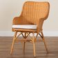 Baxton Studio Celsie Arm Chair in Light Honey, , large
