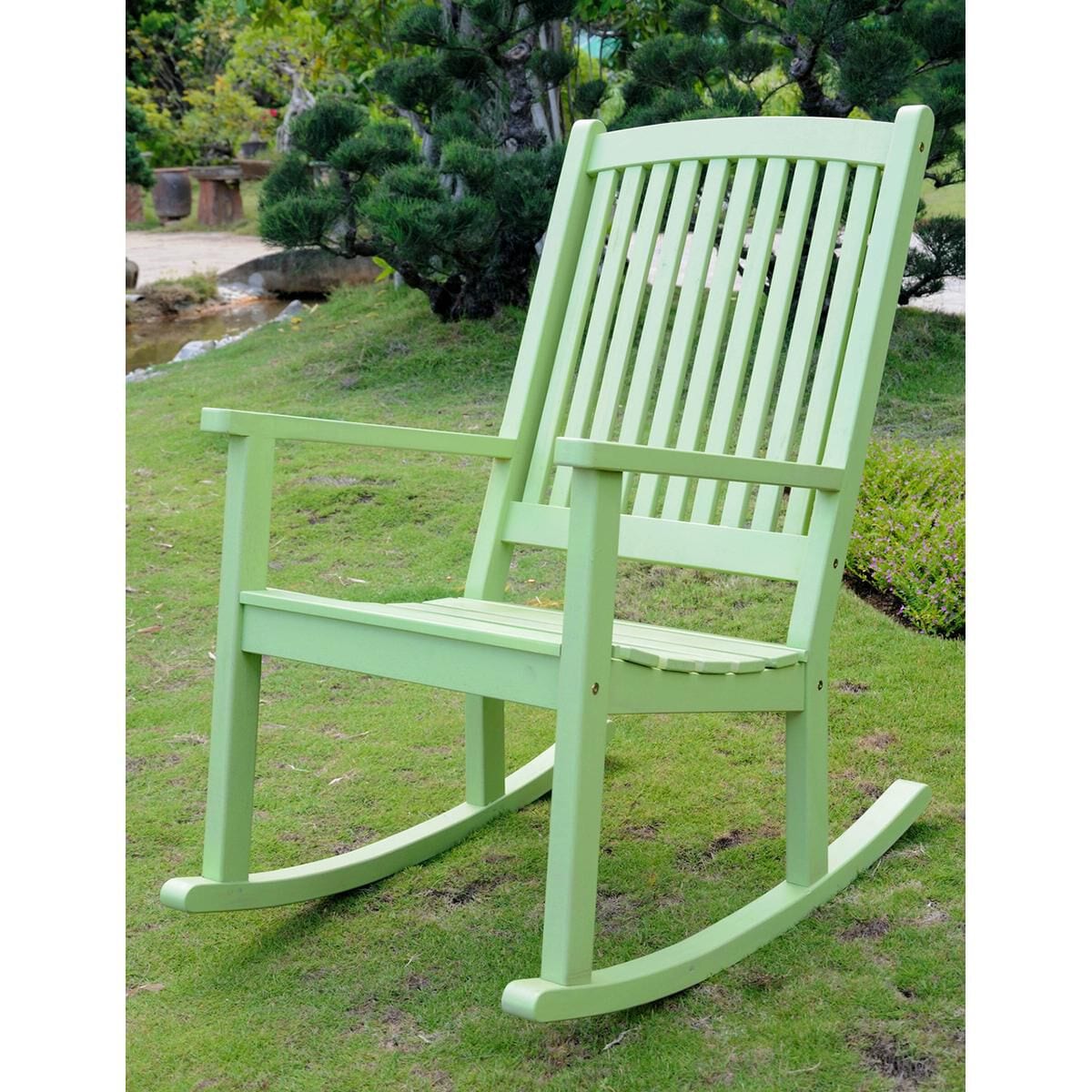 Mint green rocking chair top