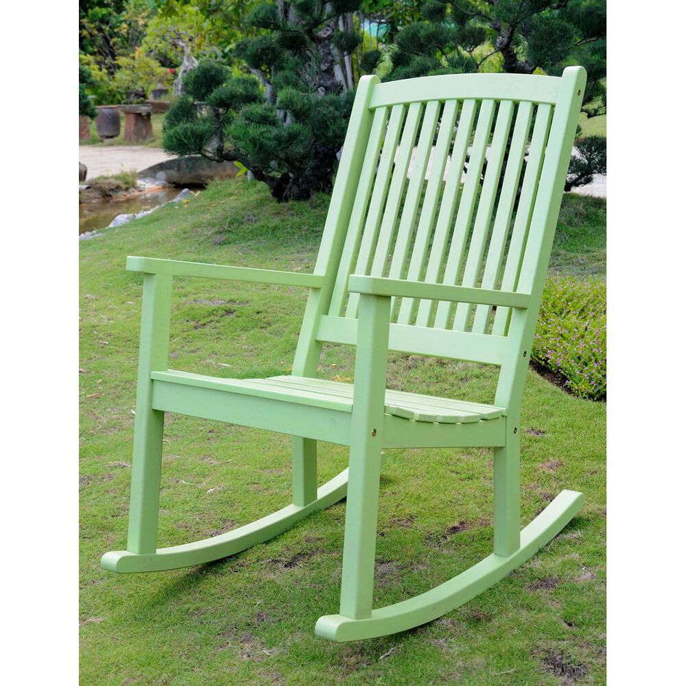 International Caravan Acacia Large Rocking Chair