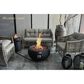 Elementi Fire York Round Liquid Propane Fire Table in Black, , large