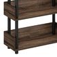 HOMLUX Turn-N-Tube 4-Tier Open Display Storage Bookshelf in Walnut, , large