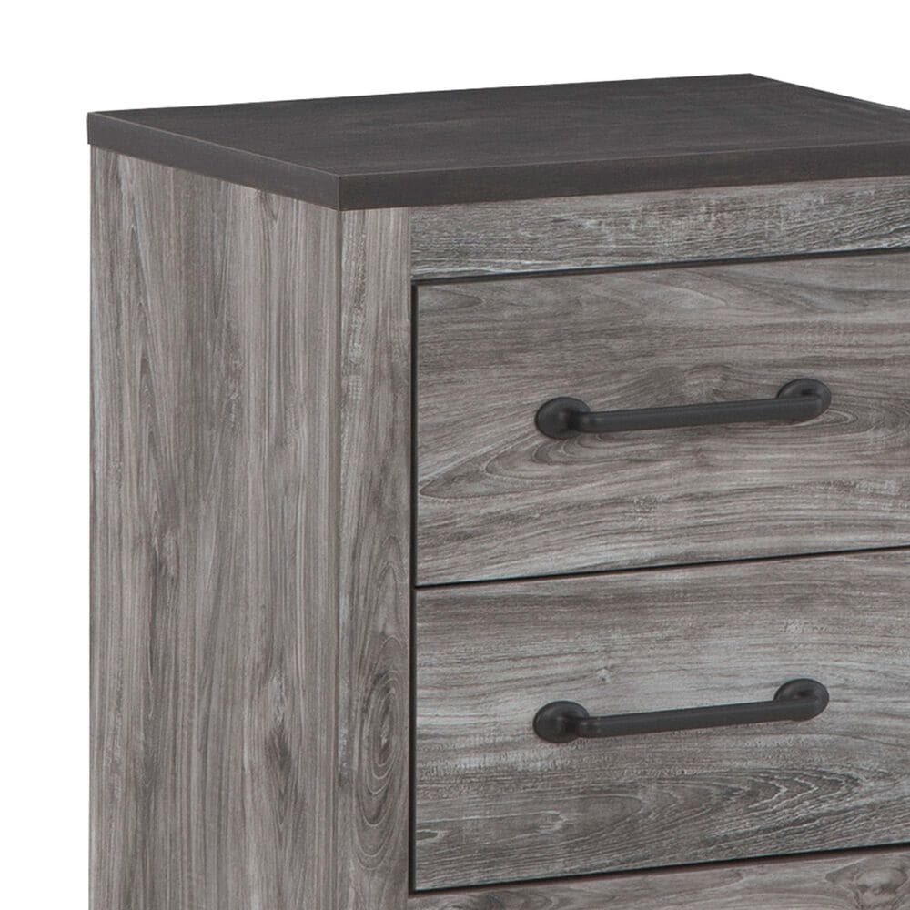 Ashley Bronyan 5-Piece King Bedroom Set in Dark Gray, , large