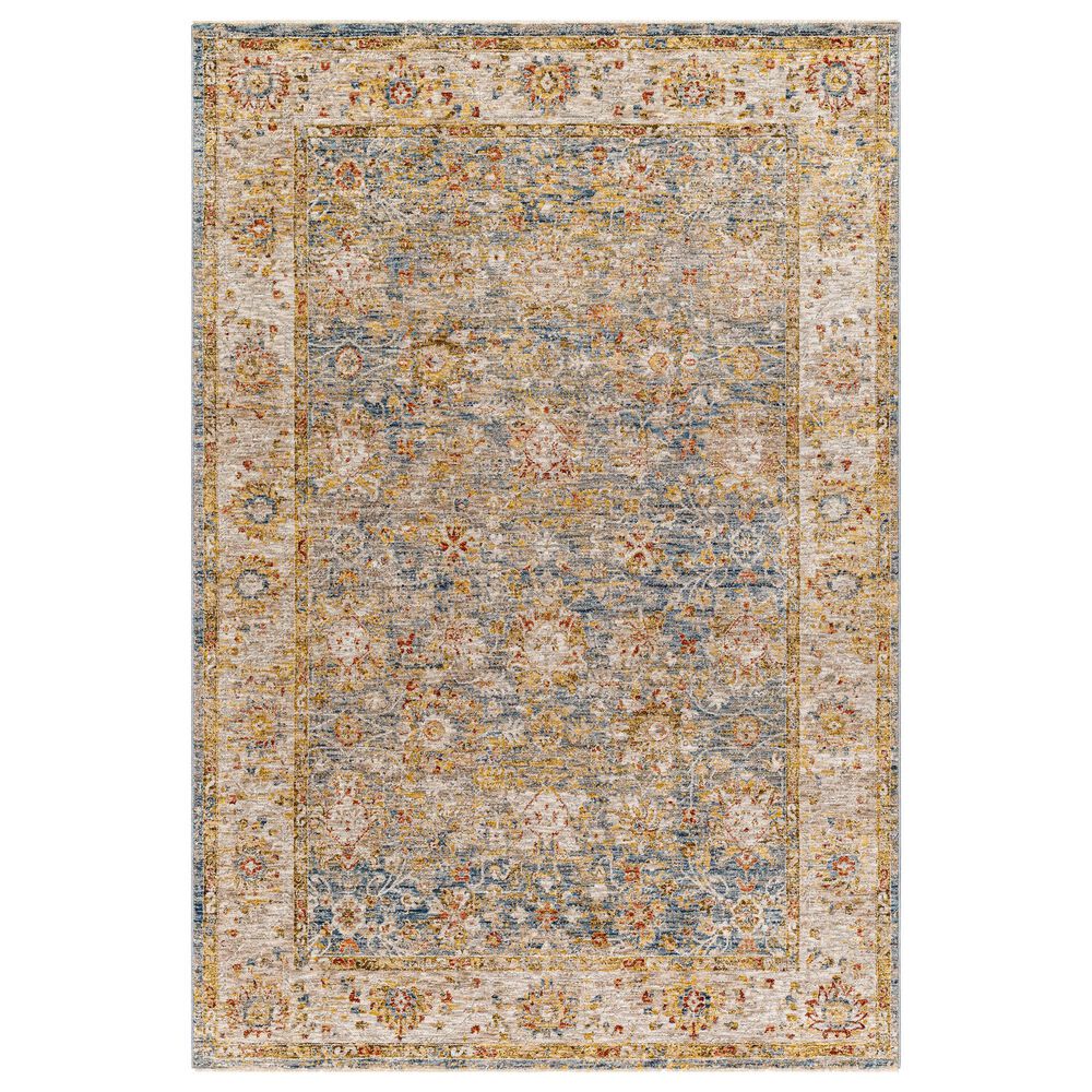 Surya Mona Lisa 2" x 3" Tan, Light Sage, Dark Blue, Mustard, Olive, Sage, Brick Red and Burgundy Area Rug, , large