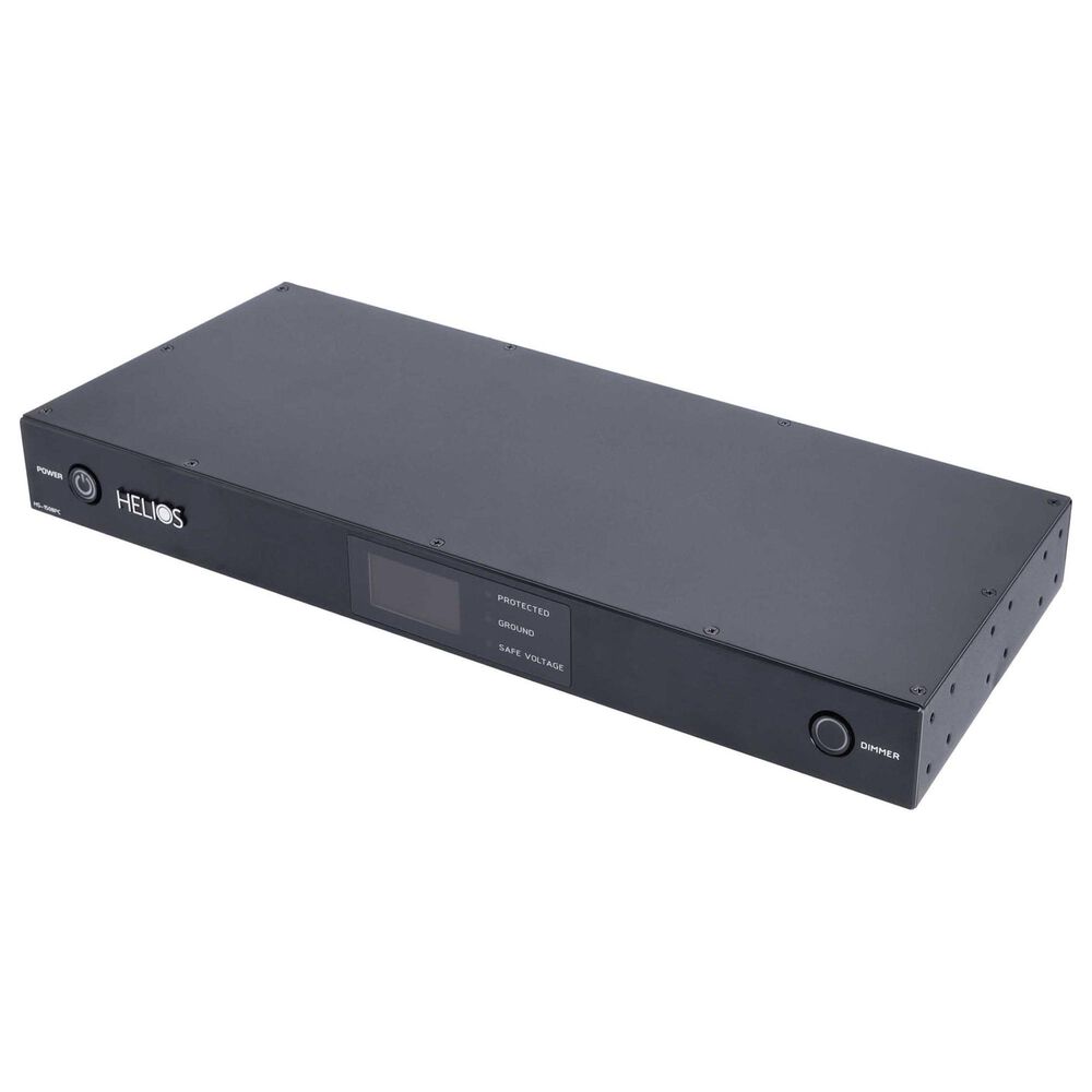 Helios 8-Outlet Rack Mountable Non Sacrificial Surge Protector in Black, , large