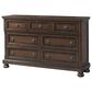 Mayberry Hill Kingston 7-Drawer Dresser in Dark Walnut, , large