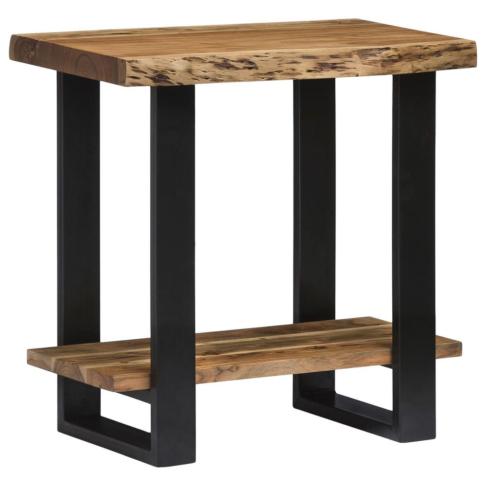 Timberlake Alpine 1Shelf End Table in Natural and Black Nebraska
