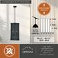 Vaxcel Wicker Park 3-Light Pendant in Warm Pewter, , large