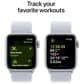 Apple Watch SE GPS + Cellular 40mm Silver Aluminum Case with Blue Cloud Sport Loop, , large