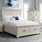 Mayberry Hill Slater King Storage Bed in Antique White, , large