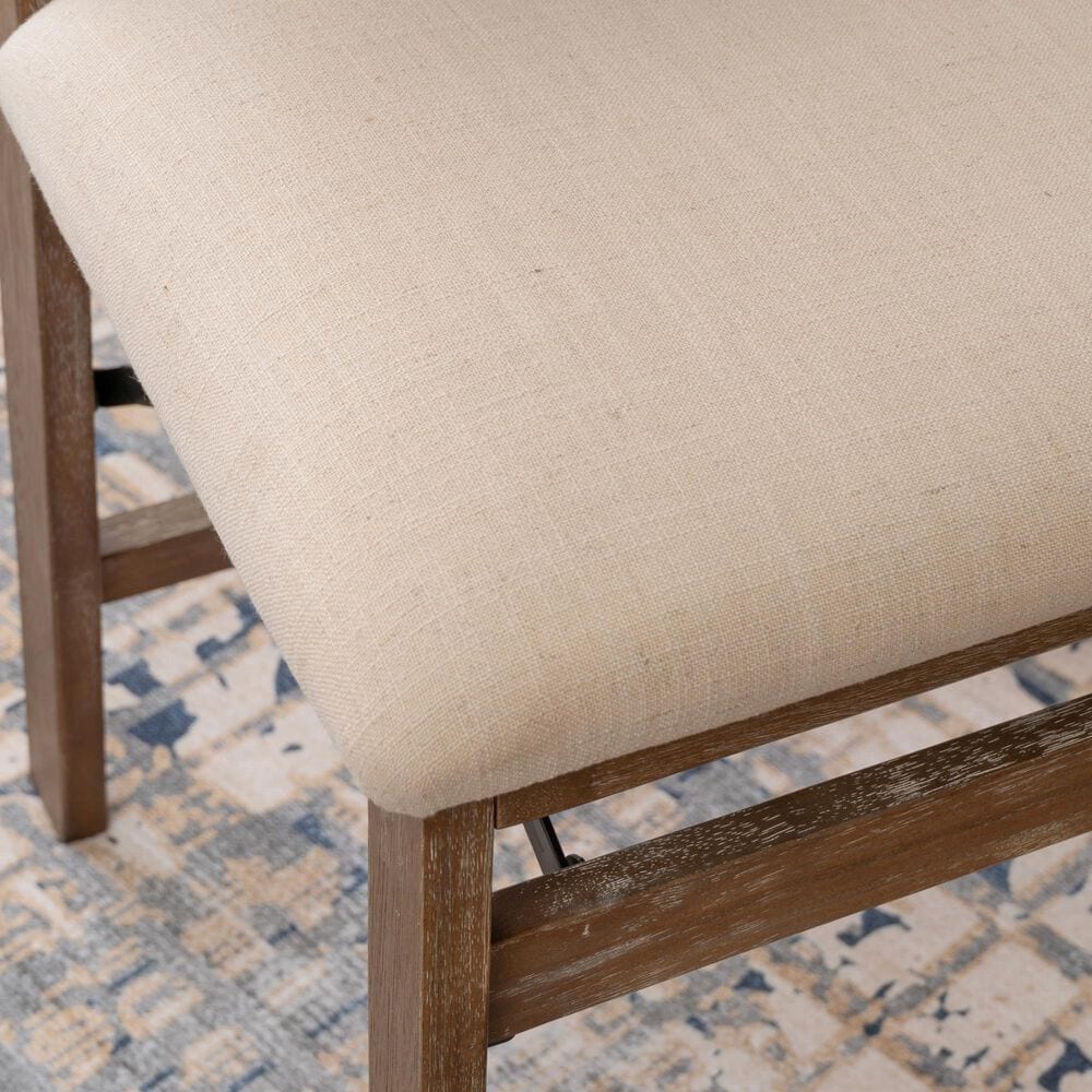 Linon Home Decor Bauer Cane Folding Side Chair in Brown, , large