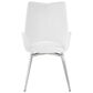 Global Furniture USA Swivel Dining Chair in White, , large
