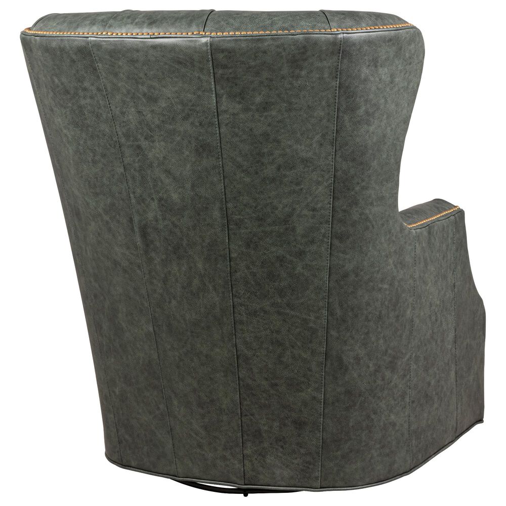 Smith Brothers Swivel Chair in Green, , large