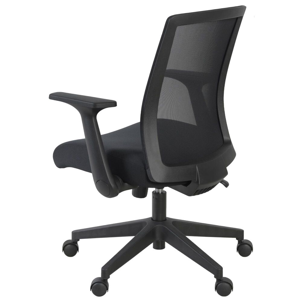 Regency Global Sourcing Squire Ergonomic Task Mesh Office Swivel Chair in Black, , large