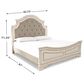 Ashley Realyn 5-Piece King Bedroom Set in Chipped White and Distressed, , large