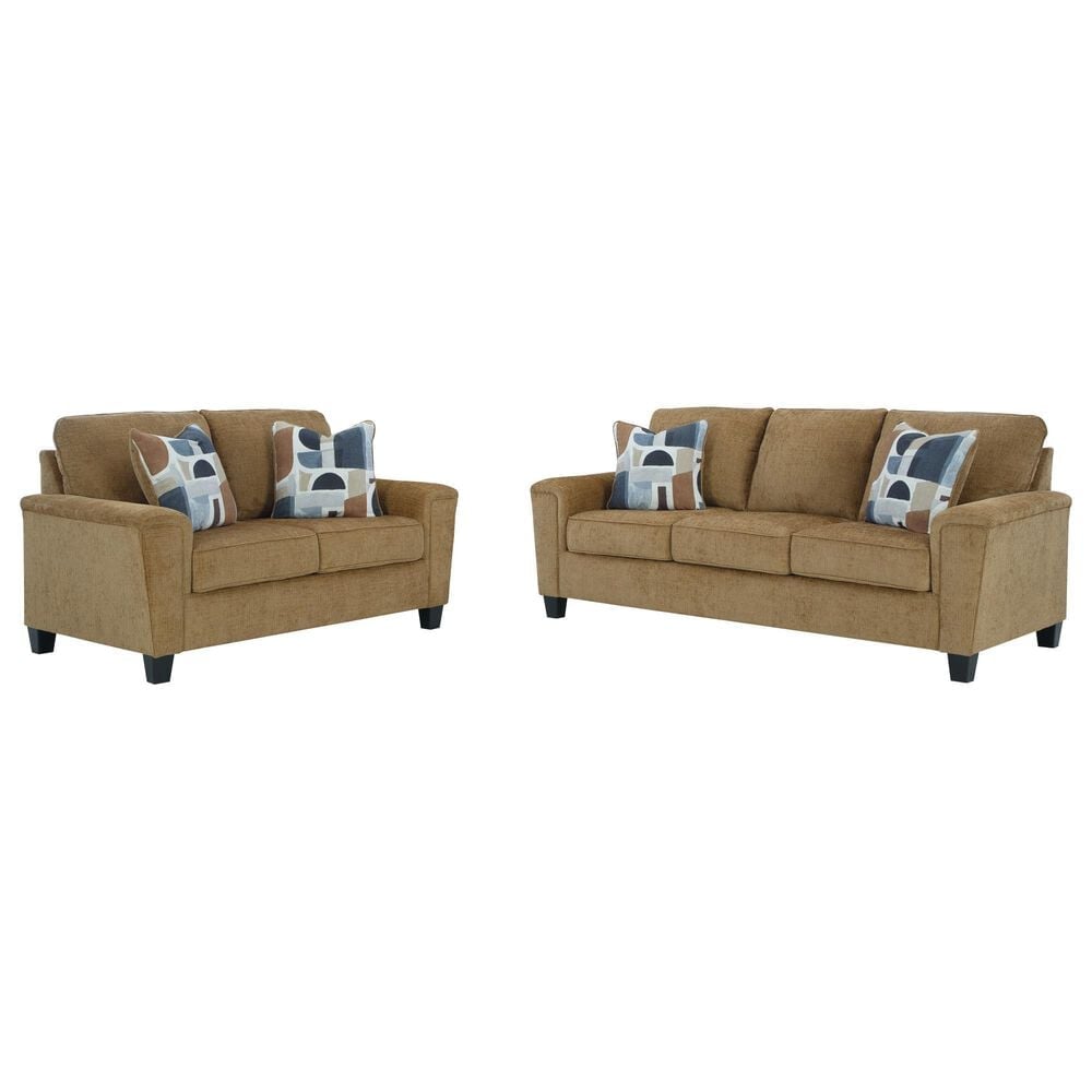 ASHLEY Erinslane Stationary Sofa and Loveseat Set in Honey, , large
