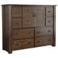 Tiddal Home Trestlewood 3-Piece Queen Poster Bedroom Set in Mesquite Pine, , large