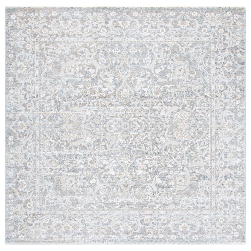 Safavieh Webster WBS324G 6"7" Square Grey and Beige Area Rug, , large