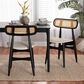 Baxton Studio Tarana Side Chair in Black and Light Brown (Set of 2), , large
