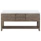 Lexora Home Norwalk 72" Double Bathroom Vanity in Grey Oak with White Quartz Top and Rectangular Sinks, , large