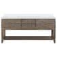 Lexora Home Norwalk 72" Double Bathroom Vanity in Grey Oak with White Quartz Top and Rectangular Sinks, , large