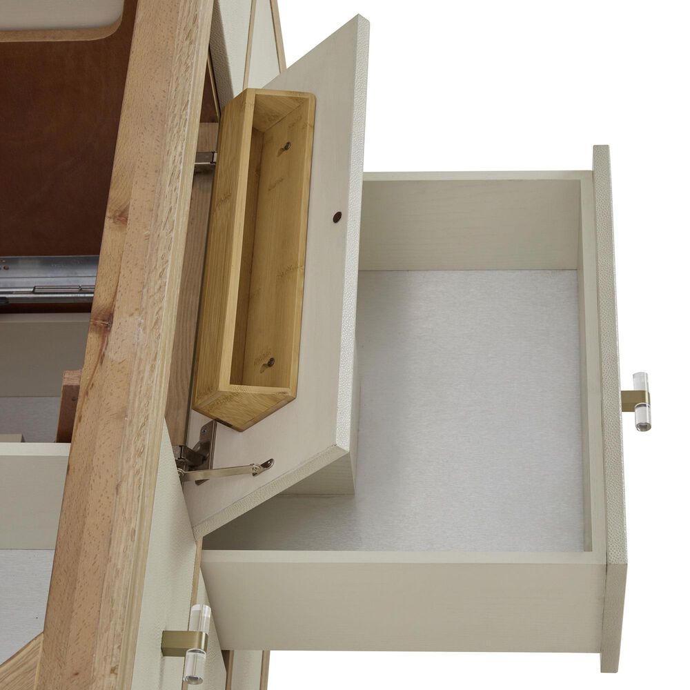 James Martin Vanities Celeste 48" Single Bathroom Vanity in Sunwashed Oak with 3 cm Parisien Bleu Quartz Top, Rectangular Sink and FreePower Wireless Charger, , large