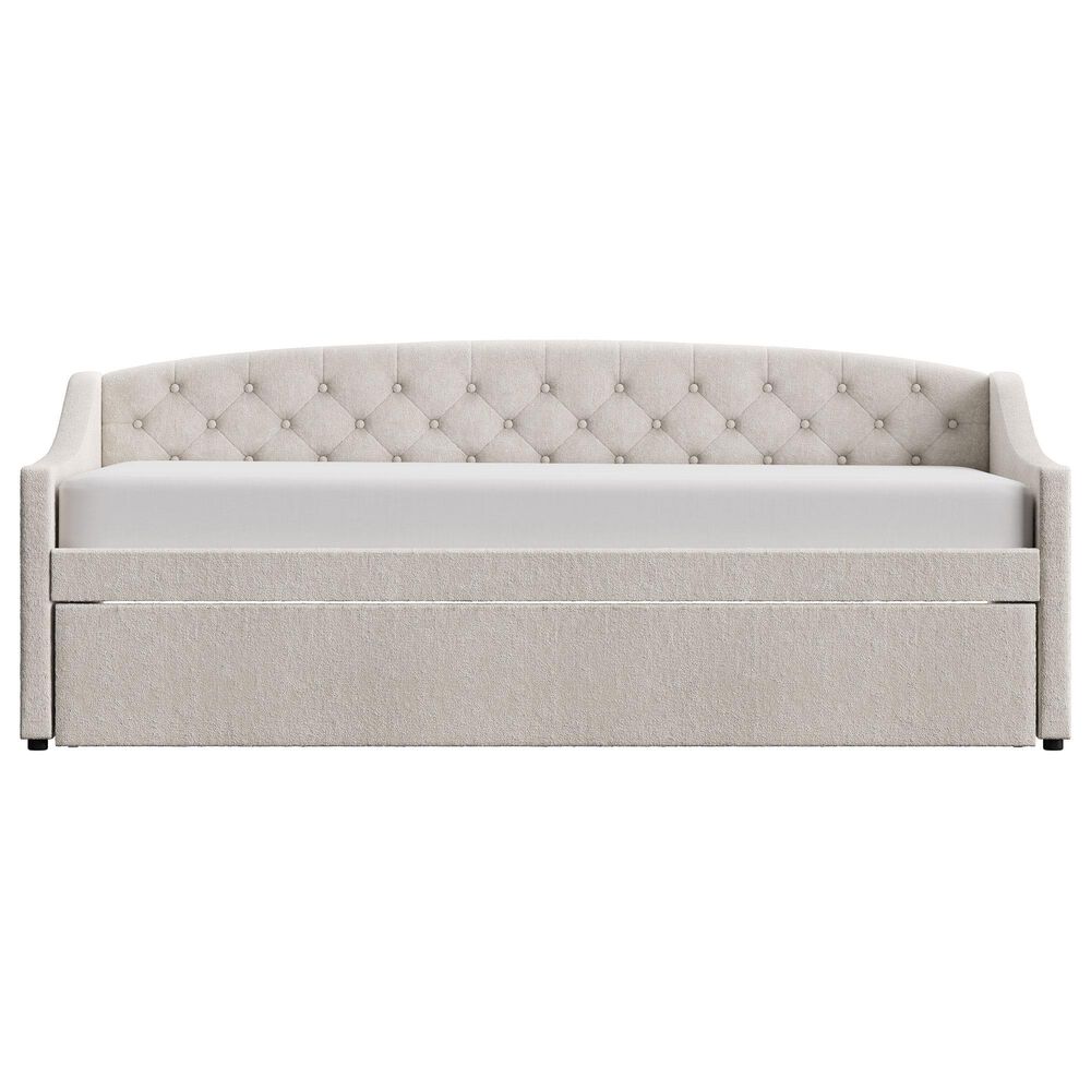 The Monday Company Zoey Upholstered Daybed with Trundle in Beige, , large