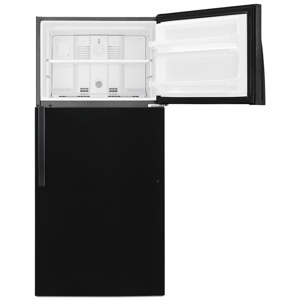 Whirlpool 28&quot; Wide 14 Cu. Ft. Top Freezer Refrigerator in Black, , large