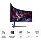 Samsung Odyssey 57" Neo G9 Dual 4K Curved Ultrawide Gaming Monitor in Black, , large