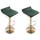 Lumisource Ale Adjustable Swivel Barstool in Green (Set of 2), , large