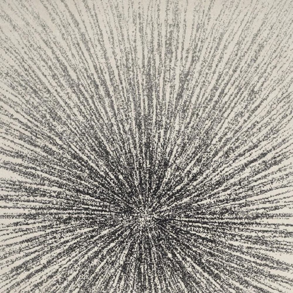 Safavieh Evoke EVK228K 5&#39;1&quot; Round Black and Ivory Area Rug, , large