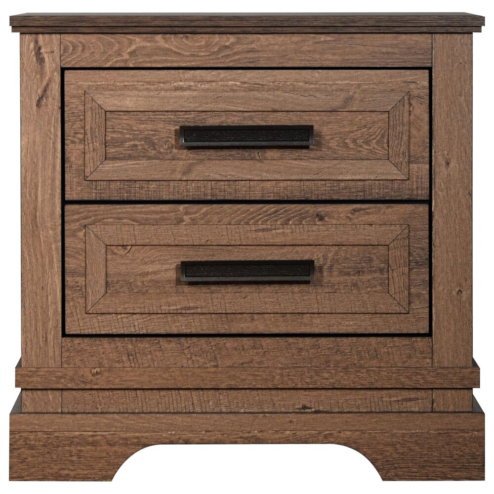 New Heritage Design Coventry Hall 4-Piece Queen Sleigh Bedroom Set in Pecan, , large
