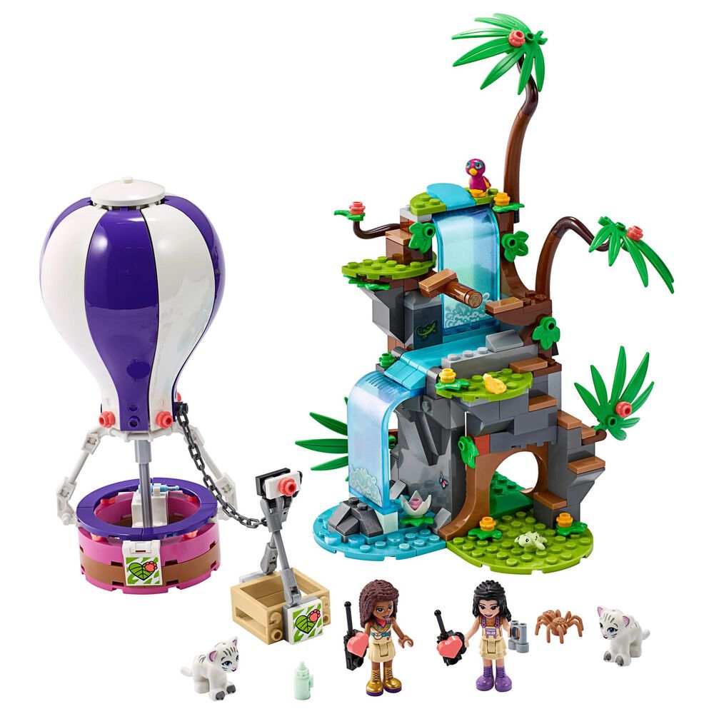 LEGO Friends Tiger Hot Air Balloon Jungle Rescue Building Set, , large