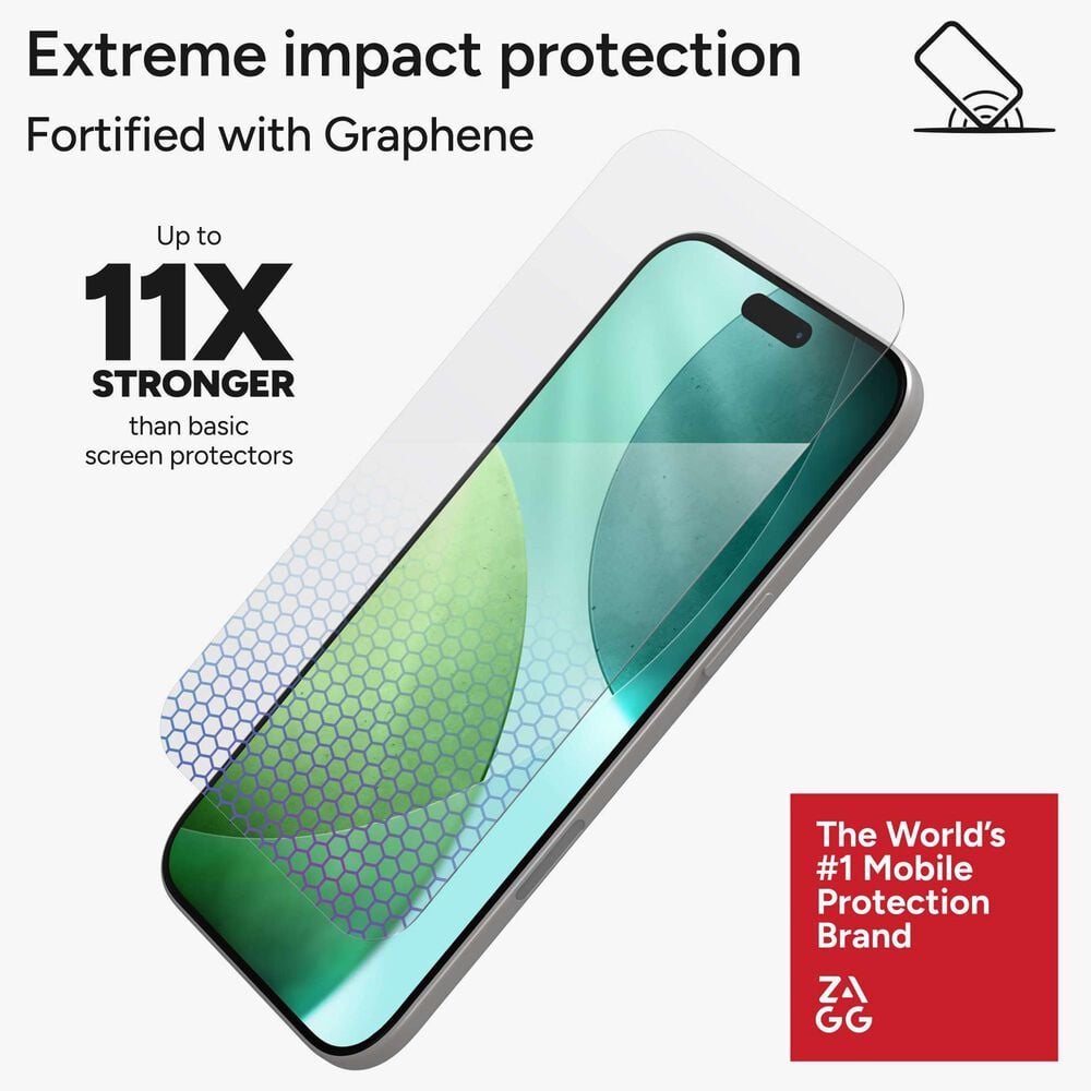 Zagg InvisibleShield XTR5 Glass Screen Protector for Apple iPhone Air in Clear, , large