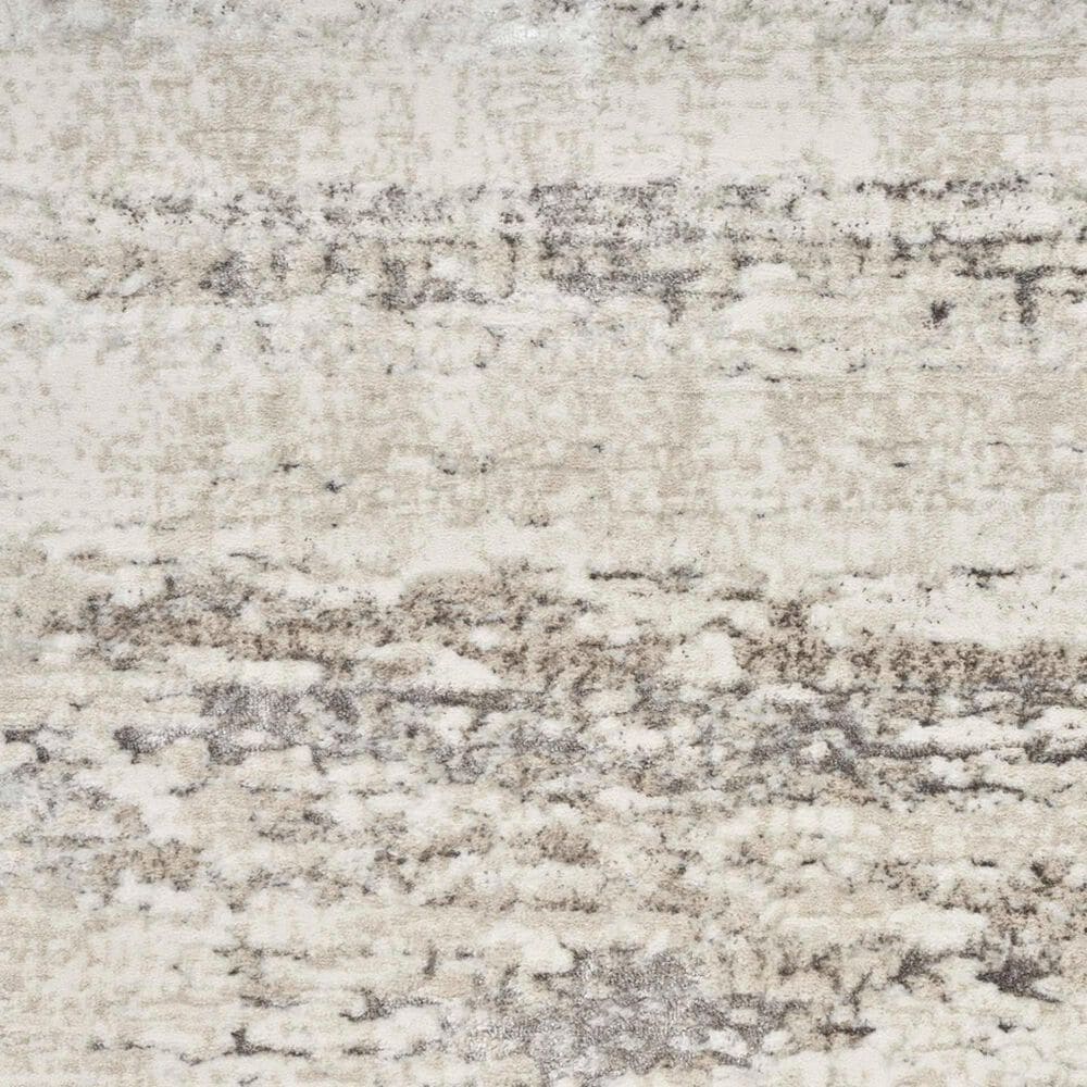 Nourison Glitz GLZ10 Cream and Grey 7&#39;10&quot; x 9&#39;10&quot; Area Rug, , large