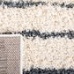 Safavieh Venus Shag VNS603B 5"3" Square Ivory and Dark Grey Area Rug, , large