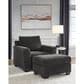 Ashley Loreo Ottoman in Ebony, , large