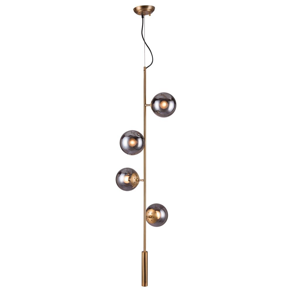 Zuo Modern Zatara Ceiling Lamp in Brass, , large